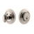 Grandeur Hardware - Single Cylinder Deadbolt with Circulaire Plate in Polished Nickel - CIRCIR - 825903