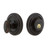 Grandeur Hardware - Single Cylinder Deadbolt with Circulaire Plate in Timeless Bronze - CIRCIR - 825905