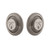 Grandeur Hardware - Double Cylinder Deadbolt with Circulaire Plate in Antique Pewter - CIRCIR - 825991