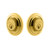 Grandeur Hardware - Double Cylinder Deadbolt with Circulaire Plate in Lifetime Brass - CIRCIR - 825993