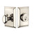 Grandeur Hardware - Single Cylinder Deadbolt with Fifth Avenue Plate in Polished Nickel - FAVFAV - 800457