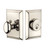 Grandeur Hardware - Single Cylinder Deadbolt with Fifth Avenue Plate in Polished Nickel - FAVFAV - 815545