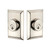 Grandeur Hardware - Double Cylinder Deadbolt with Fifth Avenue Plate in Polished Nickel - FAVFAV - 800652