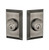 Grandeur Hardware - Double Cylinder Deadbolt with Fifth Avenue Plate in Antique Pewter - FAVFAV - 825404