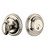 Grandeur Hardware - Single Cylinder Deadbolt with Georgetown Plate in Polished Nickel - GEOGEO - 800463