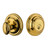 Grandeur Hardware - Single Cylinder Deadbolt with Georgetown Plate in Lifetime Brass - GEOGEO - 815550