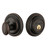 Grandeur Hardware - Single Cylinder Deadbolt with Georgetown Plate in Timeless Bronze - GEOGEO - 823193