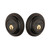 Grandeur Hardware - Double Cylinder Deadbolt with Georgetown Plate in Timeless Bronze - GEOGEO - 824327