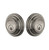 Grandeur Hardware - Double Cylinder Deadbolt with Georgetown Plate in Antique Pewter - GEOGEO - 824354
