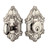 Grandeur Hardware - Single Cylinder Deadbolt with Grande Victorian Plate in Polished Nickel - GVCGVC - 800449