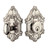 Grandeur Hardware - Single Cylinder Deadbolt with Grande Victorian Plate in Polished Nickel - GVCGVC - 815563