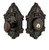 Grandeur Hardware - Single Cylinder Deadbolt with Grande Victorian Plate in Timeless Bronze - GVCGVC - 815565