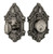 Grandeur Hardware - Single Cylinder Deadbolt with Grande Victorian Plate in Antique Pewter - GVCGVC - 815567