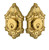 Grandeur Hardware - Double Cylinder Deadbolt with Grande Victorian Plate in Lifetime Brass - GVCGVC - 824340