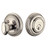 Grandeur Hardware - Single Cylinder Deadbolt with Newport Plate in Polished Nickel - NEWNEW - 800455
