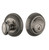 Grandeur Hardware - Single Cylinder Deadbolt with Newport Plate in Antique Pewter - NEWNEW - 815573