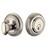 Grandeur Hardware - Single Cylinder Deadbolt with Newport Plate in Polished Nickel - NEWNEW - 815575