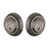 Grandeur Hardware - Double Cylinder Deadbolt with Newport Plate in Antique Pewter - NEWNEW - 817785