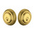 Grandeur Hardware - Double Cylinder Deadbolt with Newport Plate in Lifetime Brass - NEWNEW - 817792