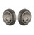 Grandeur Hardware - Double Cylinder Deadbolt with Newport Plate in Antique Pewter - NEWNEW - 824329