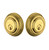 Grandeur Hardware - Double Cylinder Deadbolt with Newport Plate in Lifetime Brass - NEWNEW - 824330