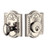 Grandeur Hardware - Single Cylinder Deadbolt with Parthenon Plate in Polished Nickel - PARPAR - 815587