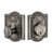 Grandeur Hardware - Single Cylinder Deadbolt with Parthenon Plate in Antique Pewter - PARPAR - 822997