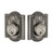 Grandeur Hardware - Double Cylinder Deadbolt with Parthenon Plate in Antique Pewter - PARPAR - 824349