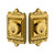 Grandeur Hardware - Double Cylinder Deadbolt with Windsor Plate in Lifetime Brass - WINWIN - 817816