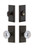 Grandeur Hardware - Carre Plate with Fontainebleau Crystal Knob and matching Deadbolt in Timeless Bronze - CARFON - 826678