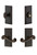 Grandeur Hardware - Carre Plate with Newport Lever and matching Deadbolt in Timeless Bronze - CARNEW - 834522