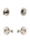 Grandeur Hardware - Circulaire Rosette with Georgetown Lever and matching Deadbolt in Polished Nickel - CIRGEO - 834892