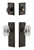 Grandeur Hardware - Fifth Avenue Plate with Baguette Crystal Knob and matching Deadbolt in Timeless Bronze - FAVBCC - 828941