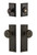 Grandeur Hardware - Fifth Avenue Plate with Bouton Knob and matching Deadbolt in Timeless Bronze - FAVBOU - 833682