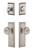 Grandeur Hardware - Fifth Avenue Plate with Bouton Knob and matching Deadbolt in Satin Nickel - FAVBOU - 833688
