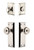 Grandeur Hardware - Fifth Avenue Plate with Bouton Knob and matching Deadbolt in Polished Nickel - FAVBOU - 833702