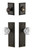 Grandeur Hardware - Fifth Avenue Plate with Chambord Crystal Knob and matching Deadbolt in Timeless Bronze - FAVCHM - 817873