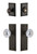 Grandeur Hardware - Fifth Avenue Plate with Fontainebleau Crystal Knob and matching Deadbolt in Timeless Bronze - FAVFON - 817909