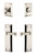 Grandeur Hardware - Fifth Avenue Plate with Georgetown Lever and matching Deadbolt in Polished Nickel - FAVGEO - 835504