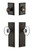 Grandeur Hardware - Fifth Avenue Plate with Provence Crystal Knob and matching Deadbolt in Timeless Bronze - FAVPRO - 817957