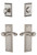 Grandeur Hardware - Fifth Avenue Plate with Portfino Lever and matching Deadbolt in Satin Nickel - FAVPRT - 817968