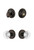 Grandeur Hardware - Georgetown Rosette with Bordeaux Crystal Knob and matching Deadbolt in Timeless Bronze - GEOBOR - 818017