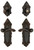 Grandeur Hardware - Grande Vic Plate with Portfino Lever and matching Deadbolt in Timeless Bronze - GVCPRT - 823044