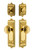 Grandeur Hardware - Windsor Plate with Circulaire Knob and matching Deadbolt in Lifetime Brass - WINCIR - 835648