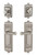 Grandeur Hardware - Windsor Plate with Georgetown Lever and matching Deadbolt in Satin Nickel - WINGEO - 835419