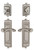 Grandeur Hardware - Windsor Plate with Portfino Lever and matching Deadbolt in Satin Nickel - WINPRT - 818922