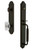 Grandeur Hardware - Arc One-Piece Dummy Handleset with C Grip and Baguette Clear Crystal Knob in Timeless Bronze - ARCCGRBCC - 848385