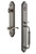 Grandeur Hardware - Arc One-Piece Handleset with C Grip and Bellagio Lever in Antique Pewter - ARCCGRBEL - 842860