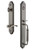 Grandeur Hardware - Arc One-Piece Handleset with C Grip and Bellagio Lever in Antique Pewter - ARCCGRBEL - 842864