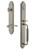 Grandeur Hardware - Arc One-Piece Dummy Handleset with C Grip and Bellagio Lever in Satin Nickel - ARCCGRBEL - 849704
